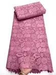 Luxury Stoned Lace Fabric - 5 Yards - 3