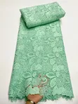 Luxury Stoned Lace Fabric - 5 Yards - 4