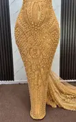 Beaded Lace Fabric - Brand New - 2