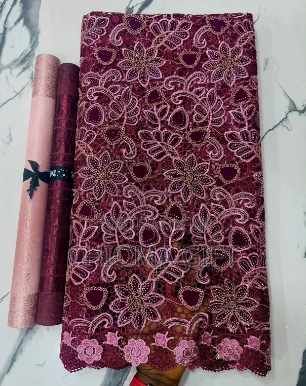 Luxury Chiffon Embroidery Lace Fabric - 1
