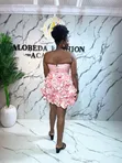 Ash Brand Corset Blouse & 3D Flower Skirt Set - 4