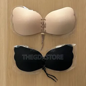 Adhesive Backless Armless Bra - Black