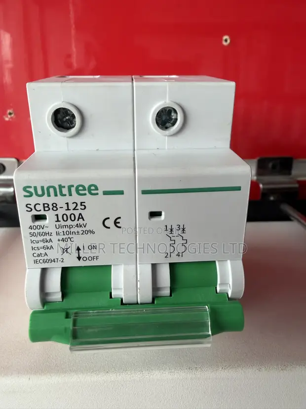 Suntree 100A 2-Pole AC Breaker - SCB8-125 - 1