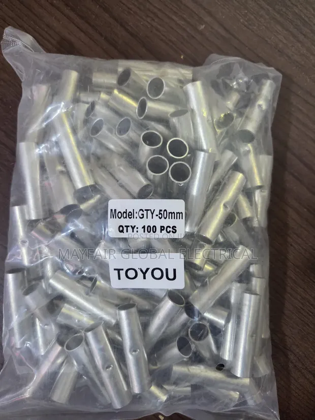 50mm Copper Cable Joint Ferrule (Non-Insulated) - 1