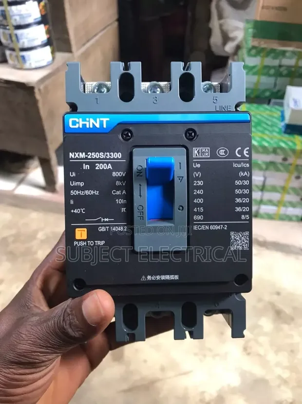 Chint 250A 3-Pole MCCB Circuit Breaker - 1