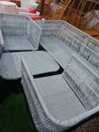 Arsh Rattan Mai Launi Masu Zama Biyar Tare da Filawa - 4
