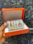 Luxury Gold Quartz Watch & Bracelet Set - Women's - 2