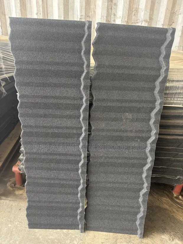 Black Stone Coated Roofing Tiles - 1