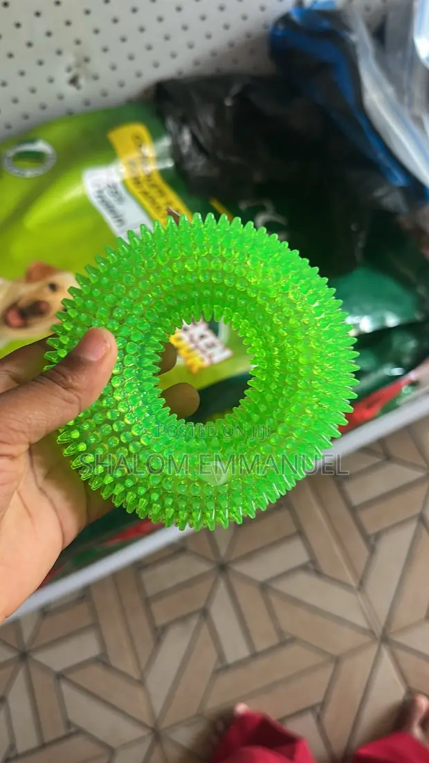 Kayan Wasa na Kare na Rubber Mai Launi Kasa - Karami - 1