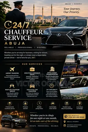 Abuja Private Chauffeur Service - 24/7