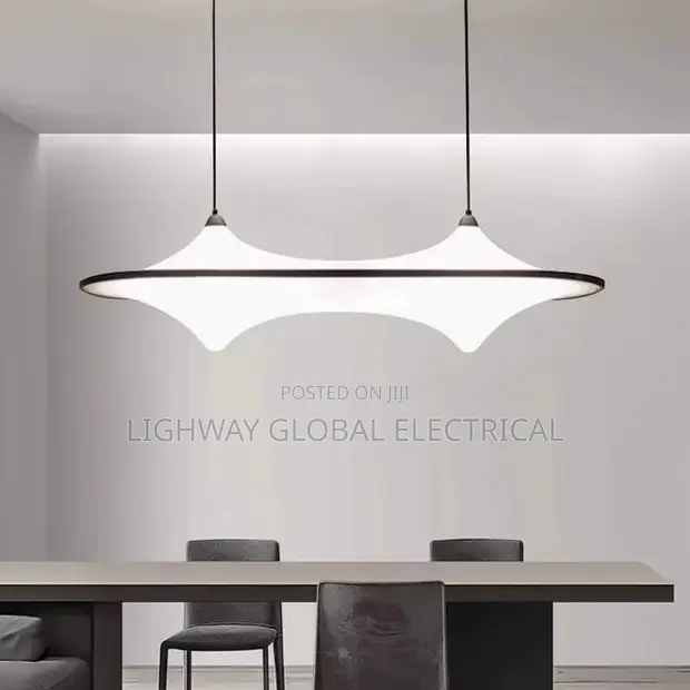 Cloud Spaceship Long Acrylic Luxury Minimalist Chandelier - 1