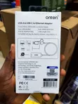 Onten USB-A to USB-C Gigabit Ethernet Adapter OTN-UE106+ - 2