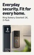 Amazon Ring Battery Video Doorbell 2K (Matte Mocha) - 2