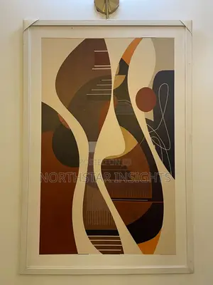 Modern Abstract Geometric Wall Art Print (Set of 2)