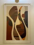 Modern Abstract Geometric Wall Art Print (Set of 2) - 1