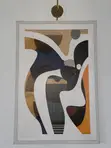 Modern Abstract Geometric Wall Art Print (Set of 2) - 2