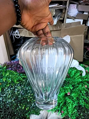 VIP Decorative Glass Flower Vase - White