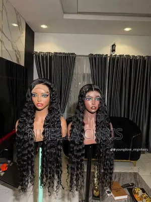 34" Deep Wave 350g Wig with 5x5 Closure