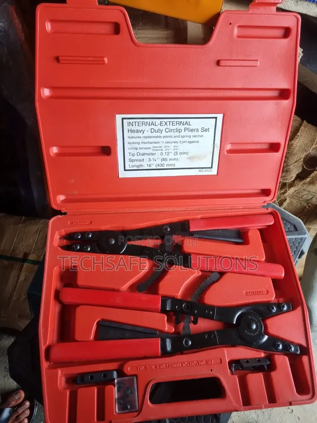 Heavy-Duty 16-Inch Internal & External Circlip Plier Set - 1