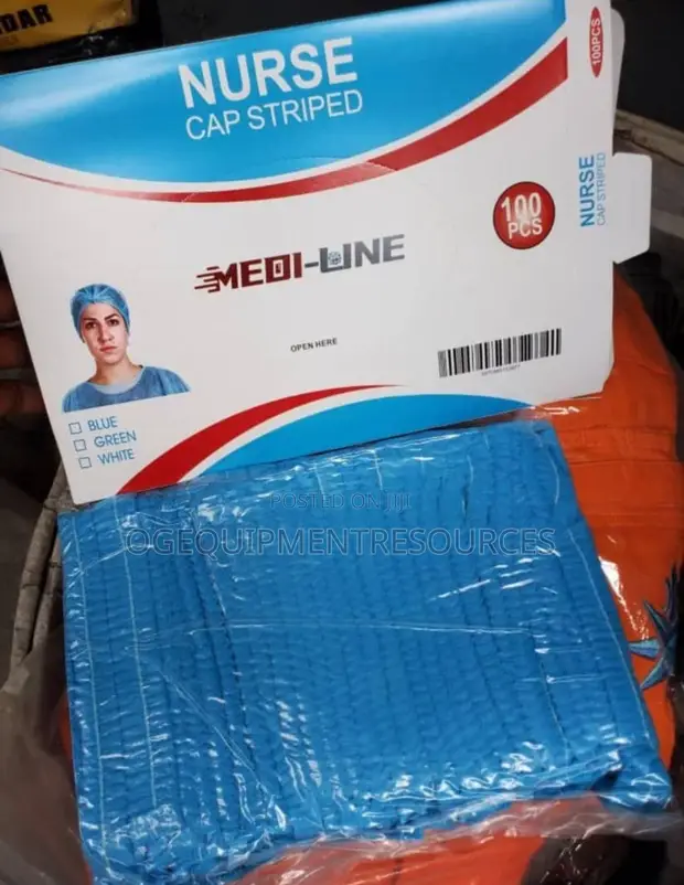 Nurse Cap Striped (100 Pack) - 1