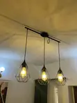 GE Lighting Black Pendant Light Fixture (3-Head & 1-Head) - 1