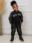 Yaran 'Rock Star' Jaket Varsity 2-Piece da Denim Cargo Set - 1