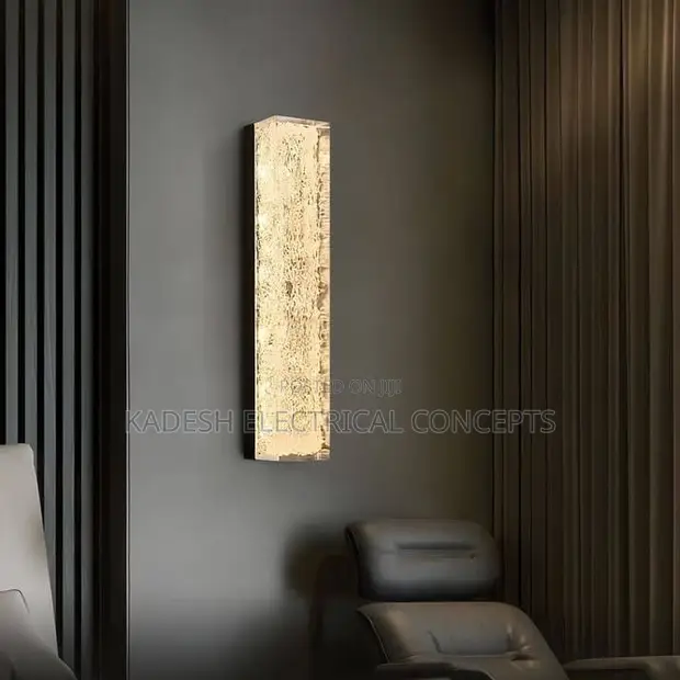 Nordic Light Luxury Long Strip LED Resin Wall Lamp - 1