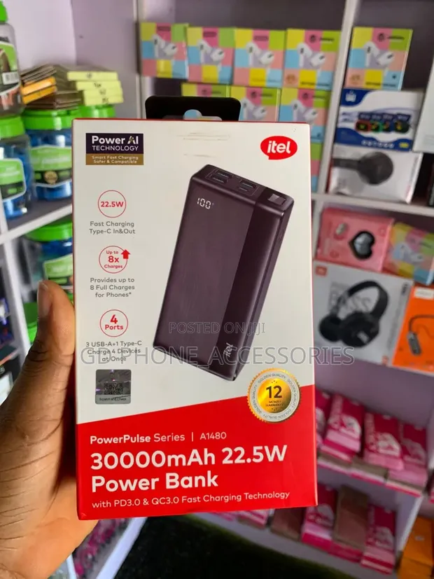 Itel PowerPulse 30000mAh Power Bank - 1
