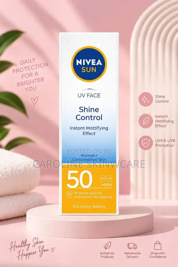 Nivea Sun Shine Control SPF 50 Face Sunscreen - 1