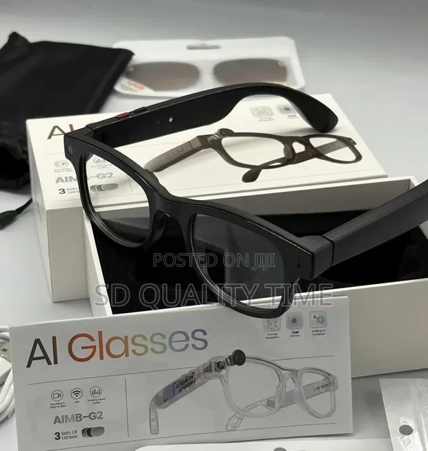 AI Smart Camera Glasses with Anti-Blue Light Lens - 1