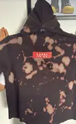 Victorwarrior Bleached Cropped Hoodie - 3