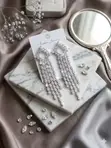 Kyawawan 'Yan Kunne na Crystal na Chandelier na Mata - 3