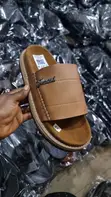Aaronfaiy Men's Leather Palm Slippers - 2