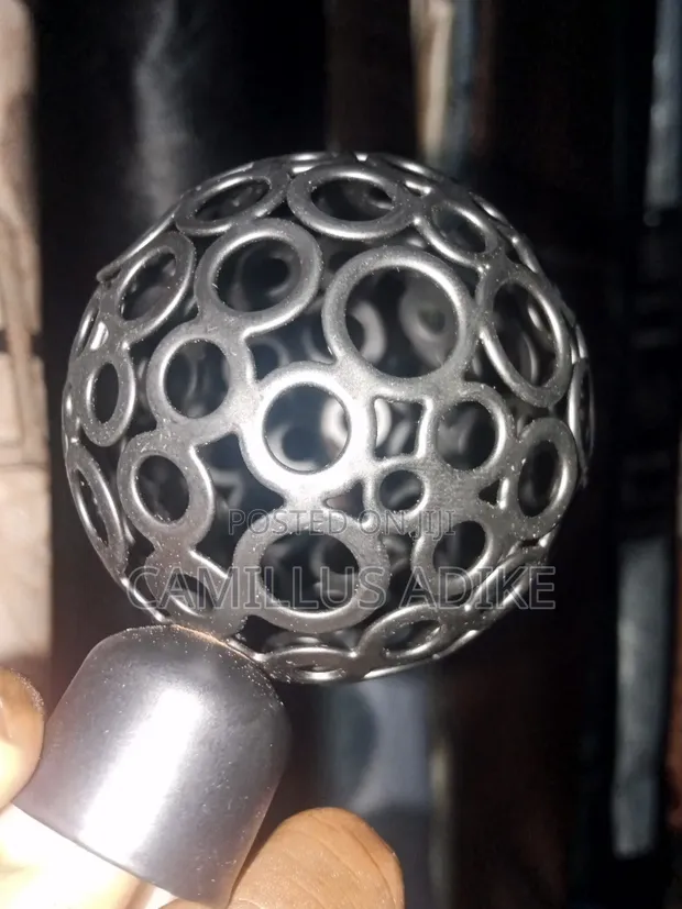 Home Interiors Black Metal & Glass Caps with Hooks - 1