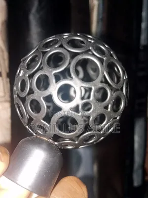 Home Interiors Black Metal & Glass Caps with Hooks