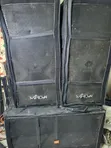 DJ Speakers and Subwoofers with Amplifiers and Mixer - 1