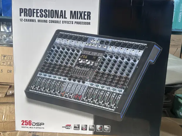 12 Channel Professional Mixing Console with DSP Effects - 1