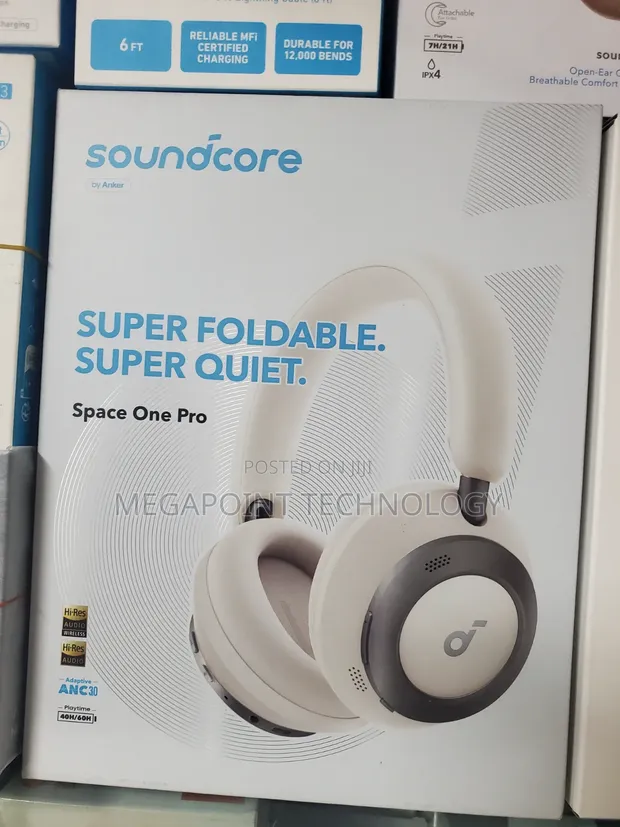 Soundcore Anker Space One Pro Headphones (White) - 1