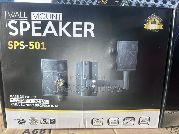 Heavy-Duty PA Speaker Wall Mount Brackets - 1