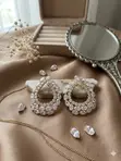Kyawawan 'Yan Mata masu Siffar Crystal Earrings - 3