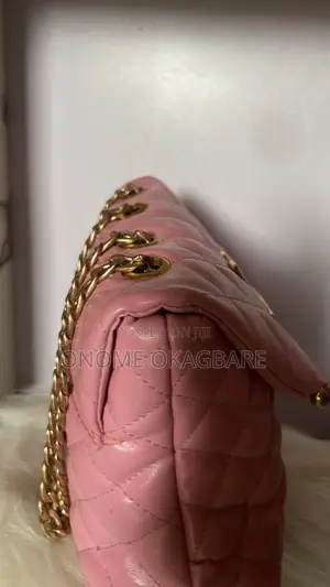 Pink Quilted Ladies Handbag Da Zinare Chain