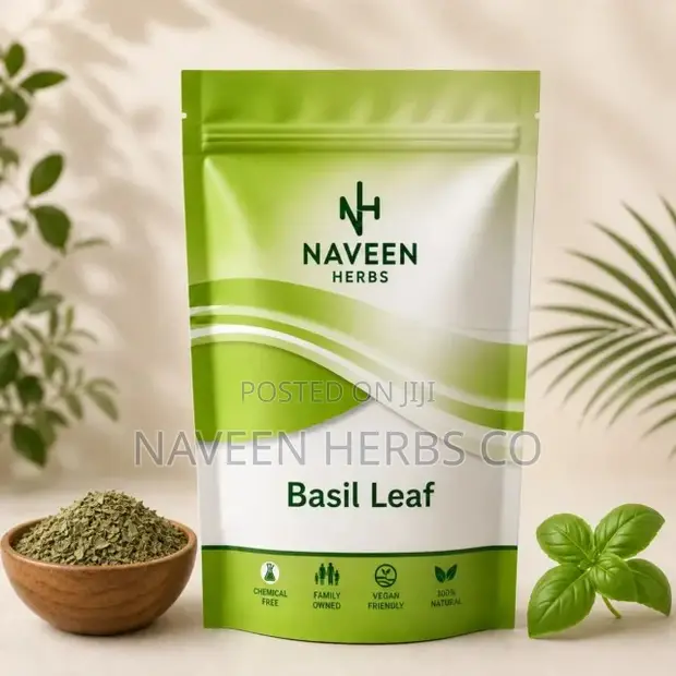 Premium Basil Leaf Herbal Tea - 100g Loose - 1