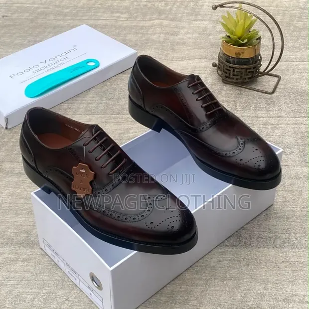 Luxury Men's Leather Shoes - Big Sole - 1