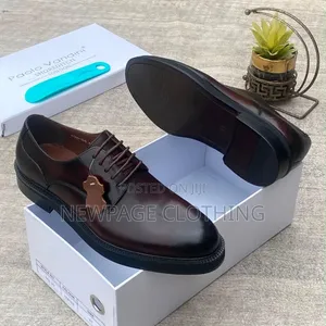 Luxury Men's Leather Shoes - Big Sole