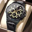 Poedagar Chronograph Men's Leather Watch - New - 1