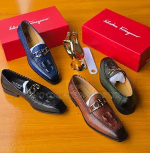 Luxury Salvatore Ferragamo Men's Leather Shoes - Brand New