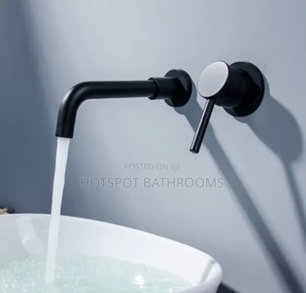 Black Wall Mounted Mixer Tap - Master Brand - 1