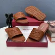 Salvatore Ferragamo Luxury Brown Leather Slippers - Men's Size 40-46 - 2