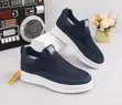Luxury AMI Men's Slip-on Sneakers - Black, Brown, Blue - 3