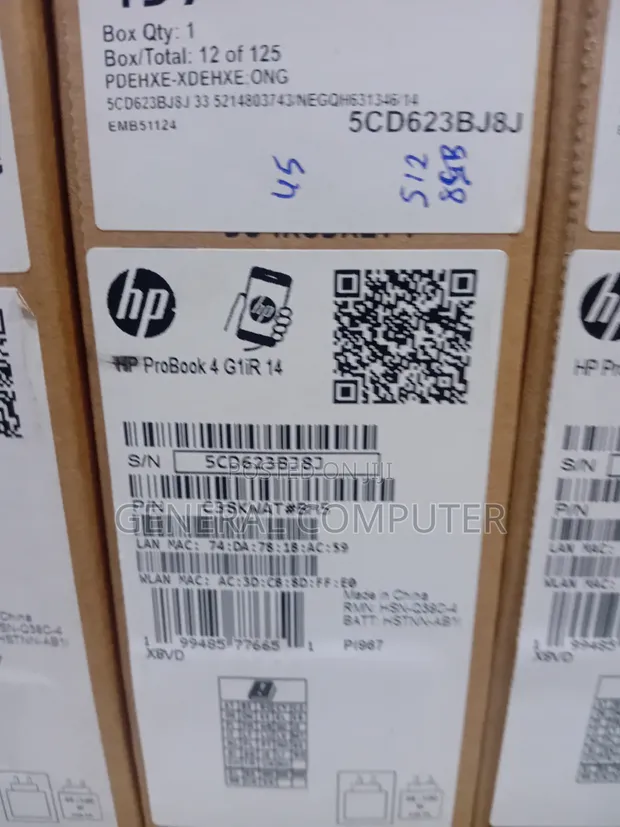New HP ProBook 4 G1i Laptop - Intel Core i5, 8GB RAM, 512GB SSD - 1